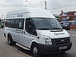Бесплатный автобус Genser в пункт аренды автомобилей АрендаАвто-дмв на Новорязанском шоссе